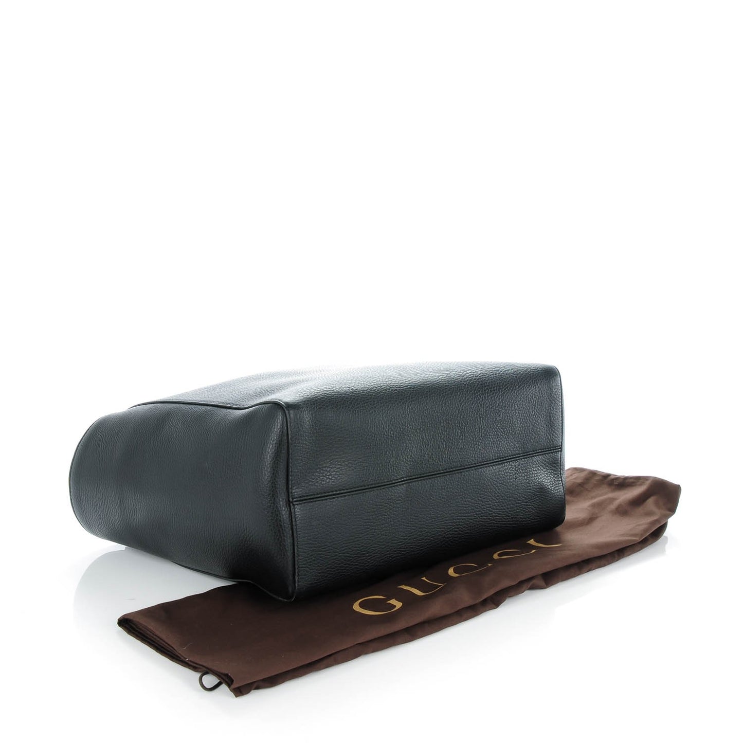 Dollar Calfskin Medium Swing Tote Black