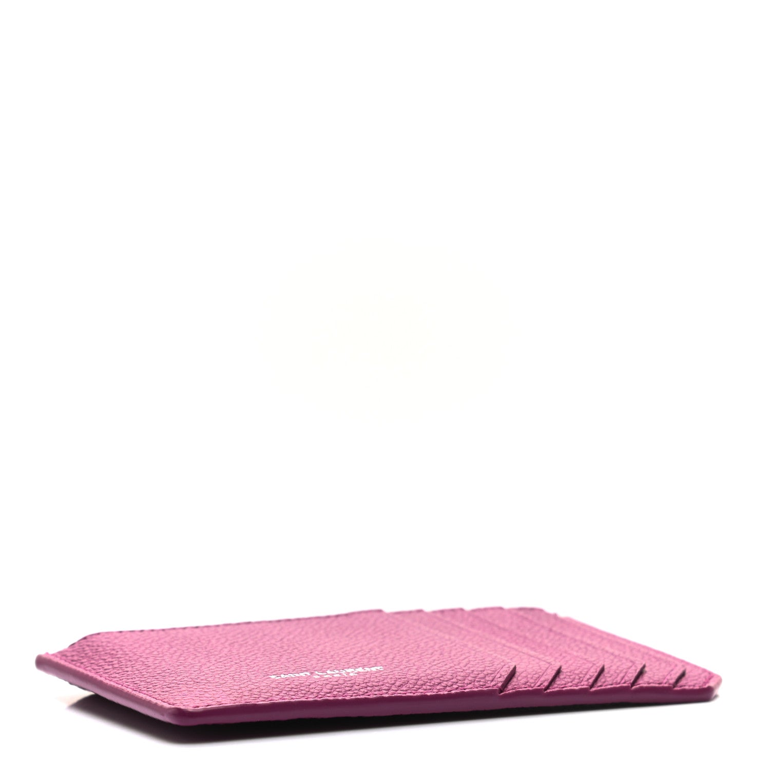 Saint Laurent Grained Calfskin 5 Fragments Zip Pouch Card Holder Pivoine 4 of 8
