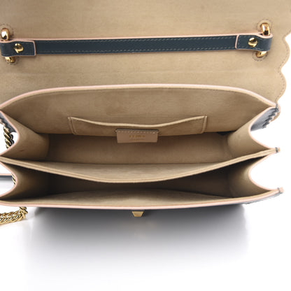 Fendi Vitello Liberty Scalloped Studded Kan I Shoulder Bag Amazzonia 5 of 10