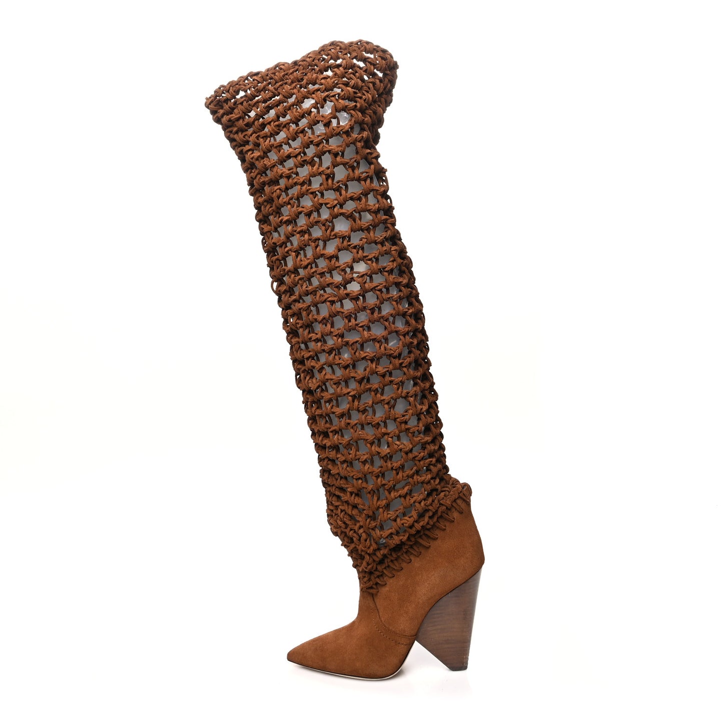Suede Twine Soho Niki 105 Thigh High Boots 37 Light Land