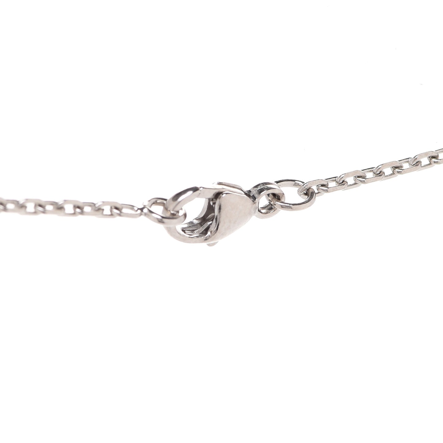 Lacquered Palladium Mini Pop H Pendant Necklace Parme