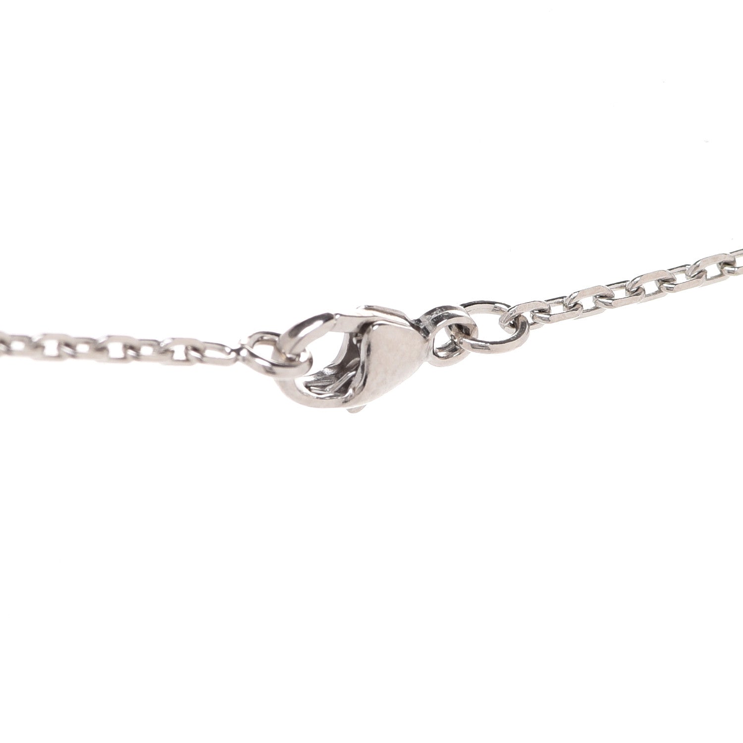 Hermes Lacquered Palladium Mini Pop H Pendant Necklace Parme 7 of 8
