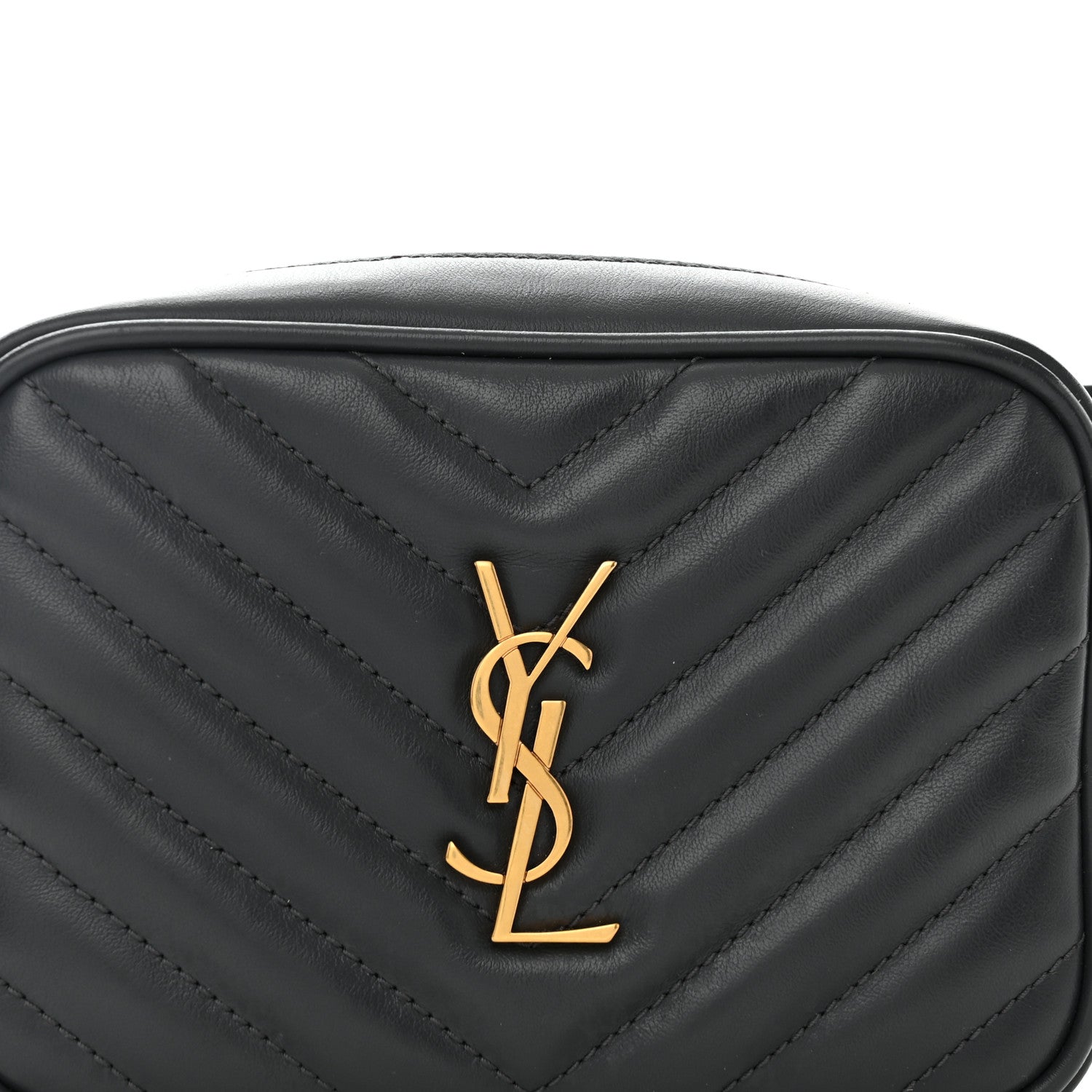 Saint Laurent Calfskin Matelasse Monogram Lou Belt Bag Dark Smog 8 of 10