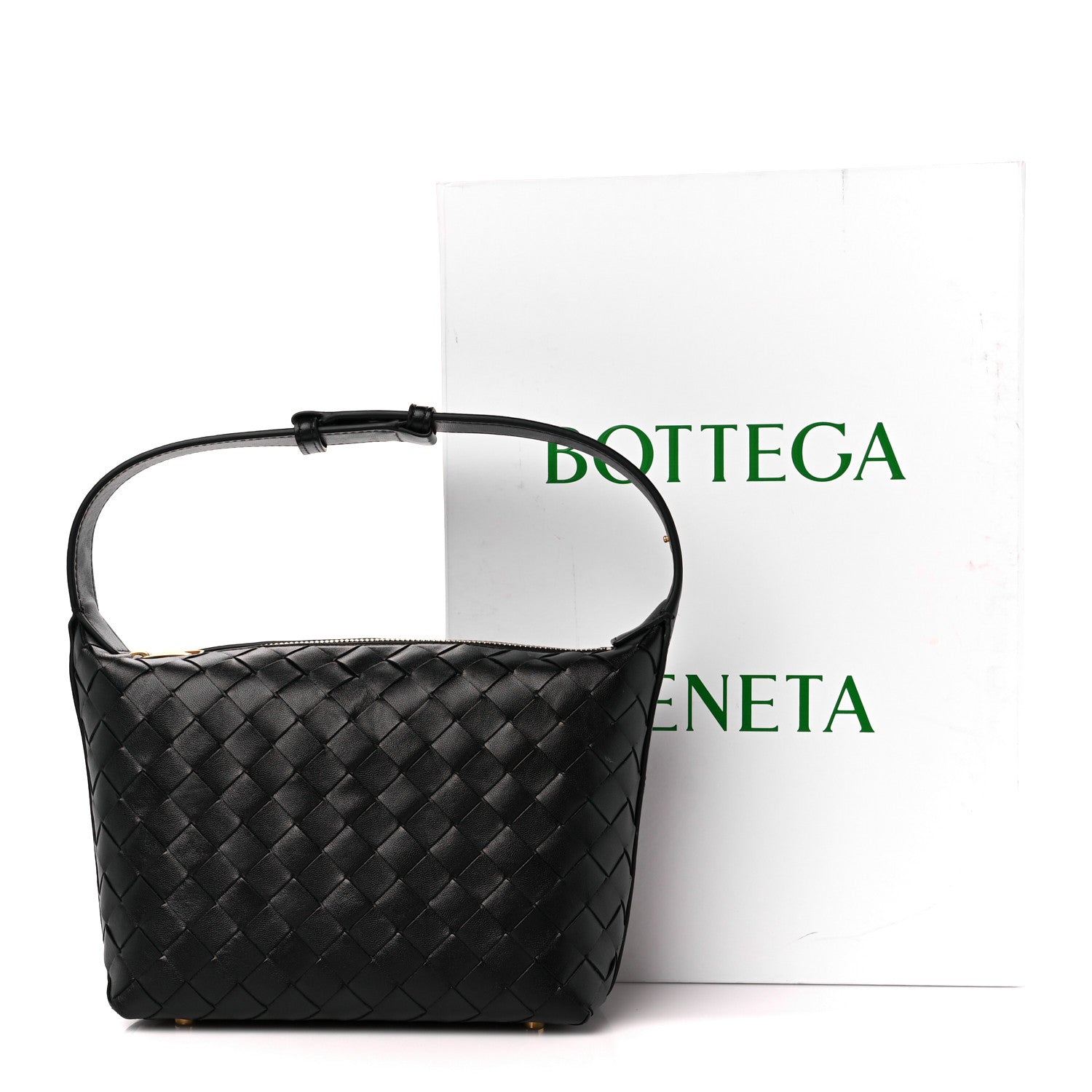 Bottega Veneta Calfskin Nappa Intrecciato Mini Wallace Black 12 of 12