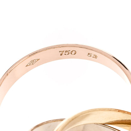 Cartier 18K Pink Yellow White Gold Classic Les Must De Cartier Trinity Ring 52 6 5 of 5