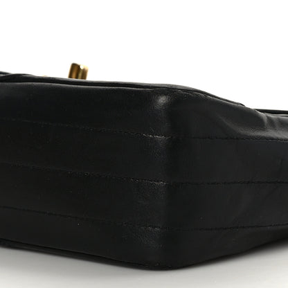 Chanel Lambskin Quilted Single Flap Medium Black 9 of 9
