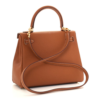 Hermes Togo Kelly Retourne 25 Gold 2 of 13