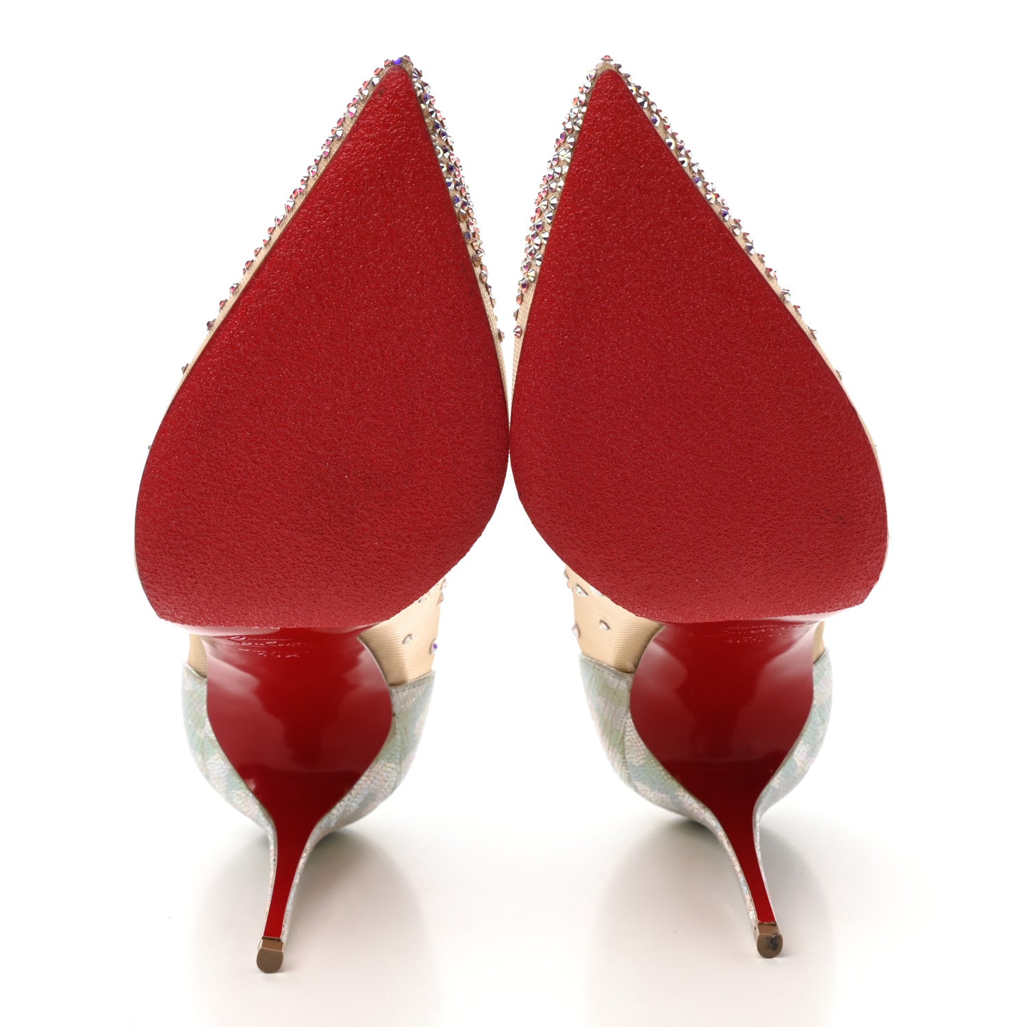 Christian Louboutin Crystal Strass Follies 100 Pumps 40.5 Crystal 5 of 10