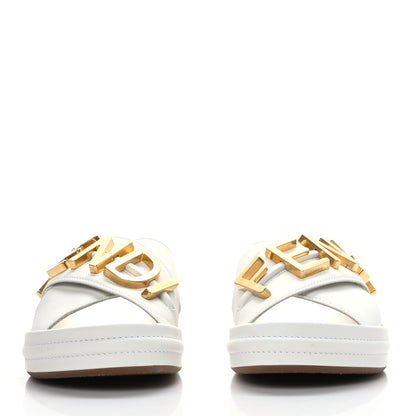 Fendi Vitello Womens Fendigraphy Slide Sandals 39.5 White Ice 2 of 9
