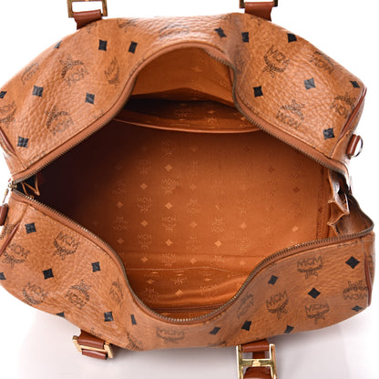 MCM Visetos Weekender Duffle Bag Cognac 5 of 10