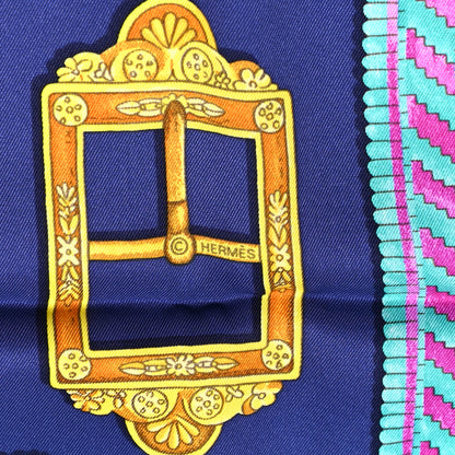 Hermes Silk Boucles Et Galons Du Tsar Scarf 70 4 of 5