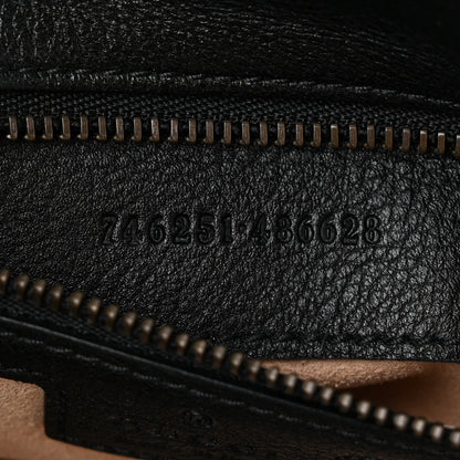 Gucci Softy Wonka Textured Dollar Calfskin Small Diana Shoulder Bag  Black Dusty Grey 7 of 11