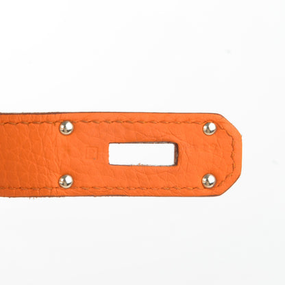 Hermes Taurillon Clemence Jypsiere 34 Orange 7 of 7