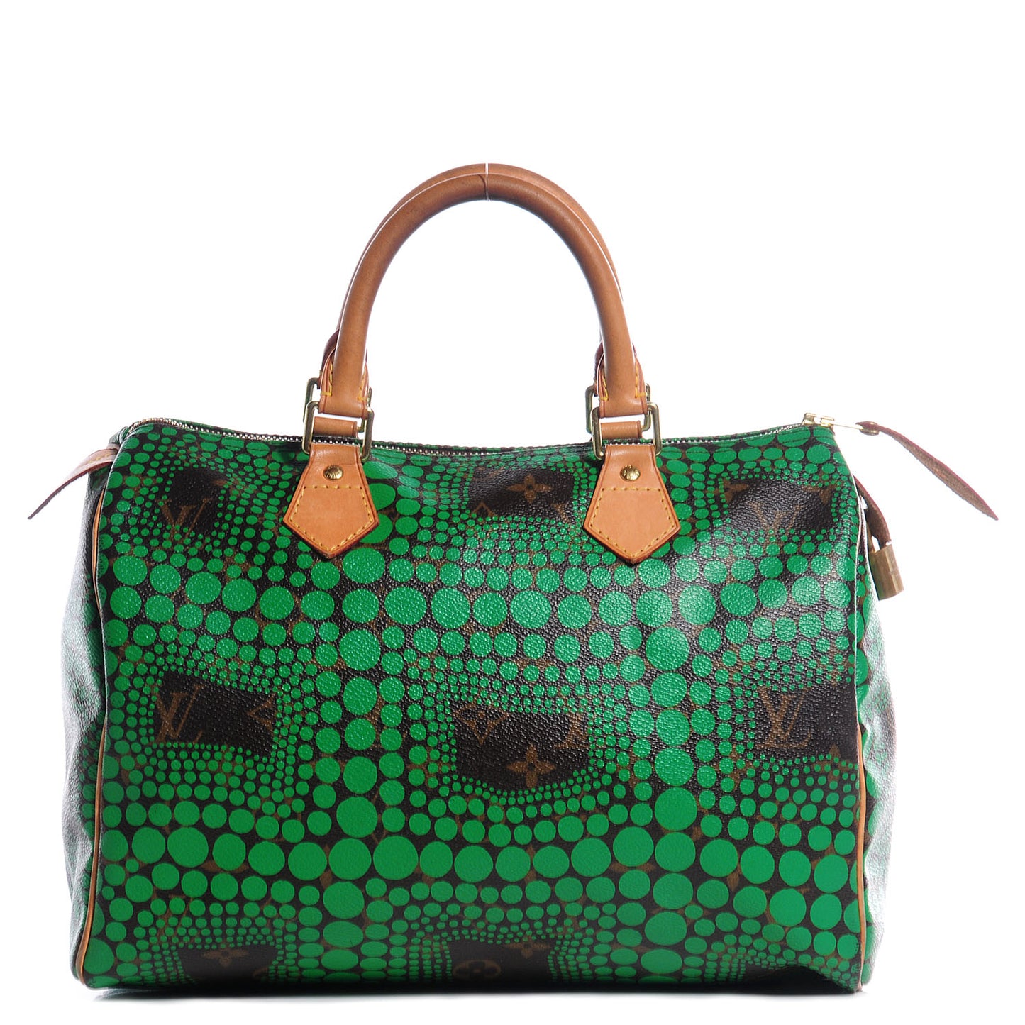 Monogram Kusama Town Speedy 30 Green