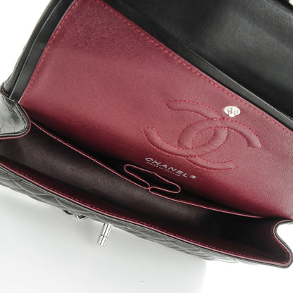 Chanel Lambskin Quilted Medium Double Flap Black 6 of 7