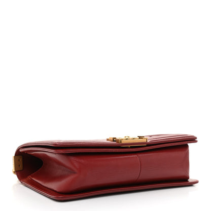 Chanel Calfskin Quilted Medium Boy Flap Burgundy 4 of 11