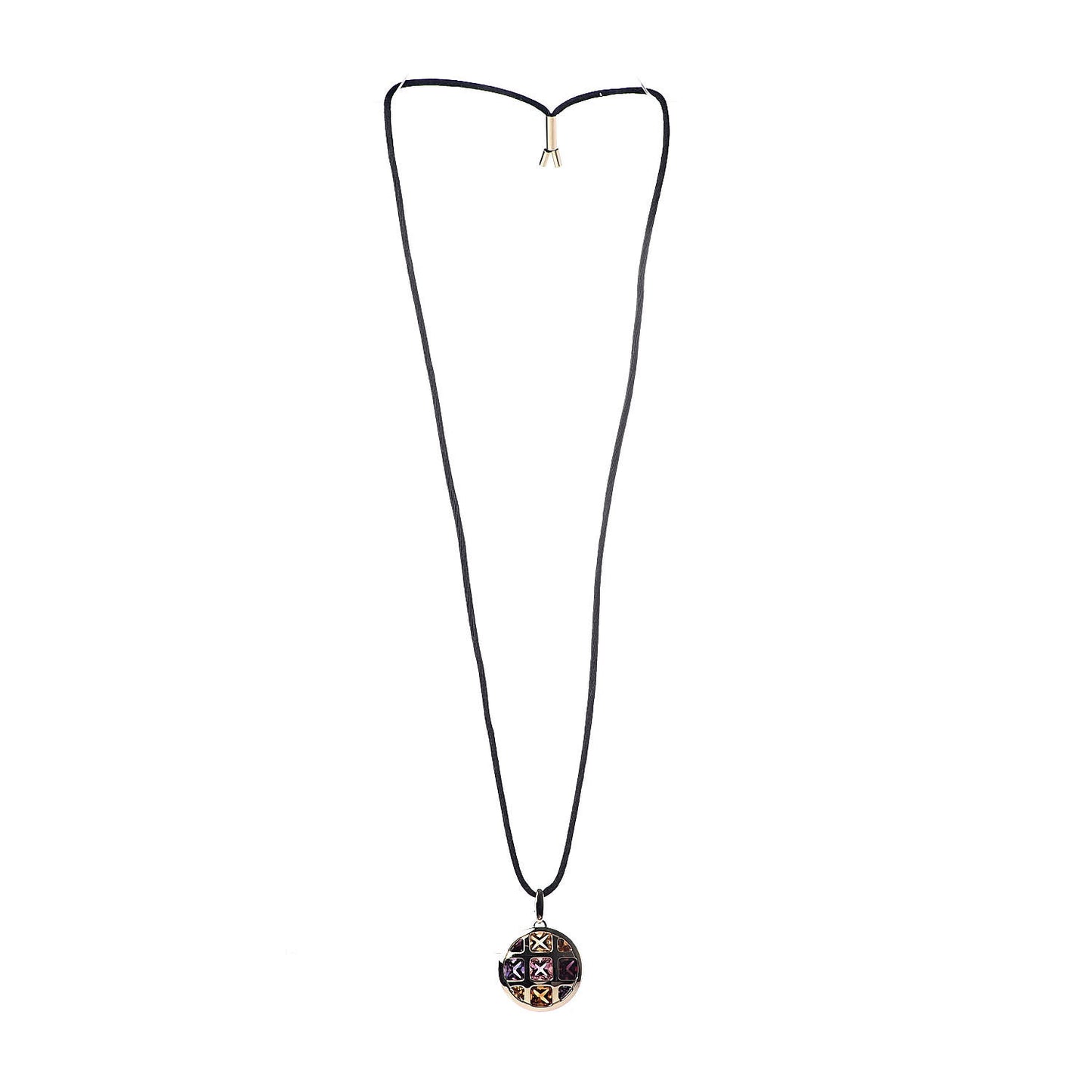 18K Yellow Gold Citrine Amethyst Tourmaline Silk Pasha de Necklace