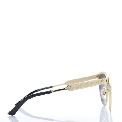 Gucci Round Metal GG0074S Sunglasses Gold 3 of 9