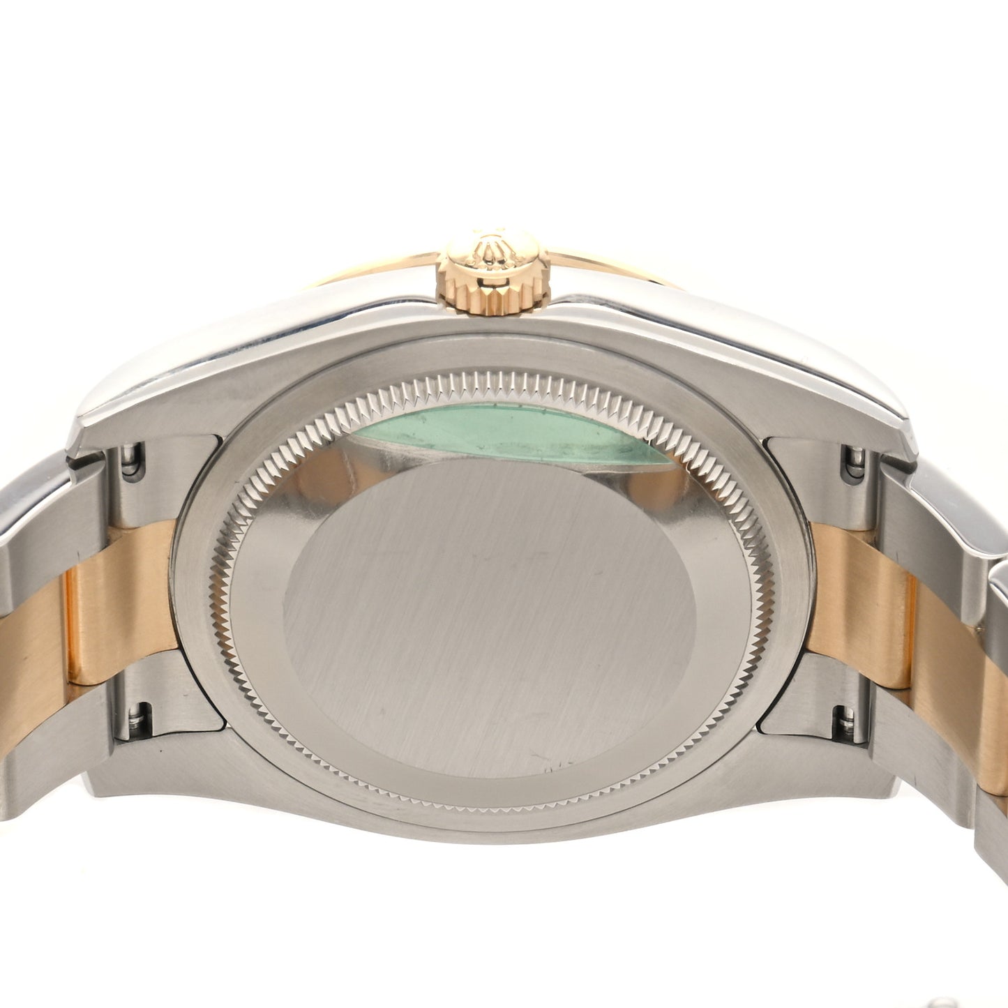 Stainless Steel 18K Yellow Gold Diamond 36mm Oyster Perpetual Datejust Watch Brown Flowers 116243