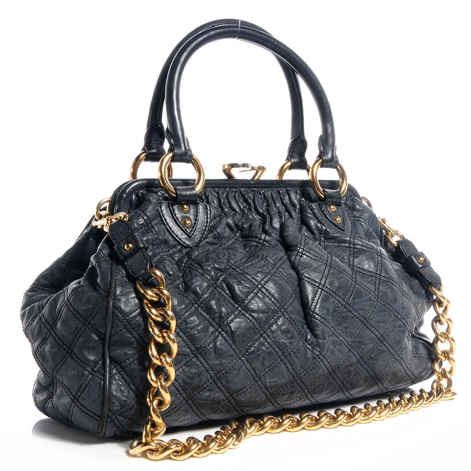 Marc Jacobs Quilted Leather Stam Dark Gray 3 of 7