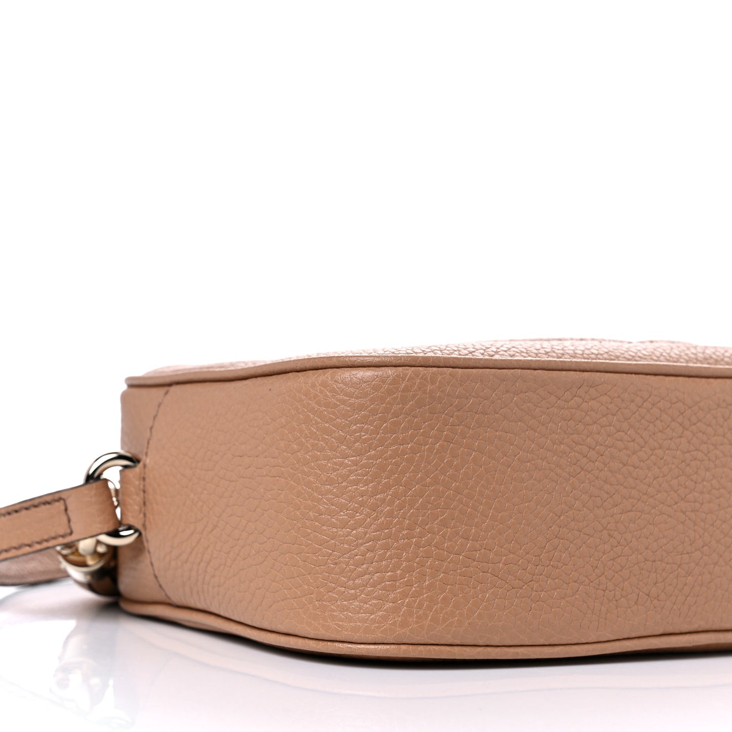 Pebbled Calfskin Small Soho Disco Bag Camelia