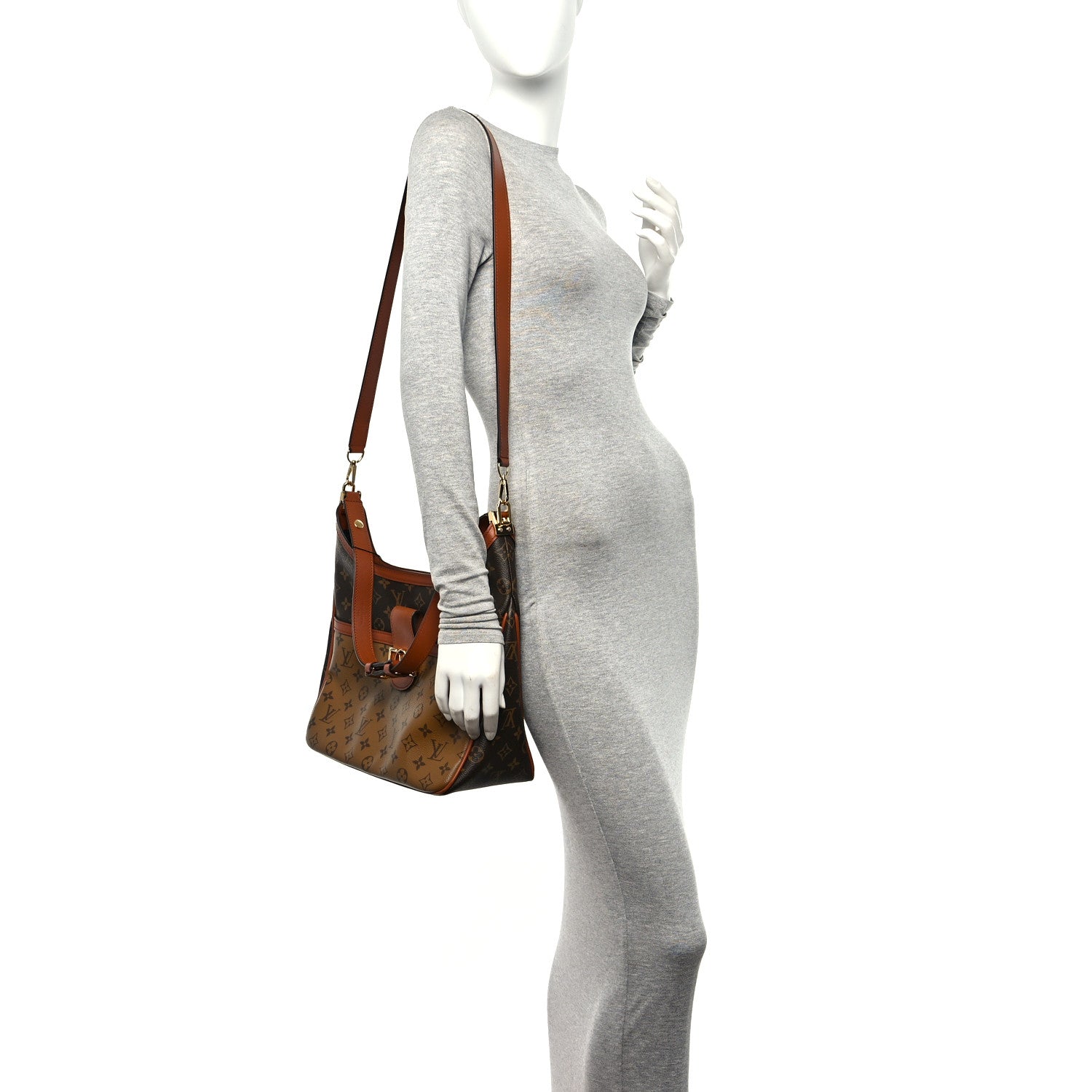 Louis Vuitton Reverse Monogram Dauphine Hobo MM 2 of 9