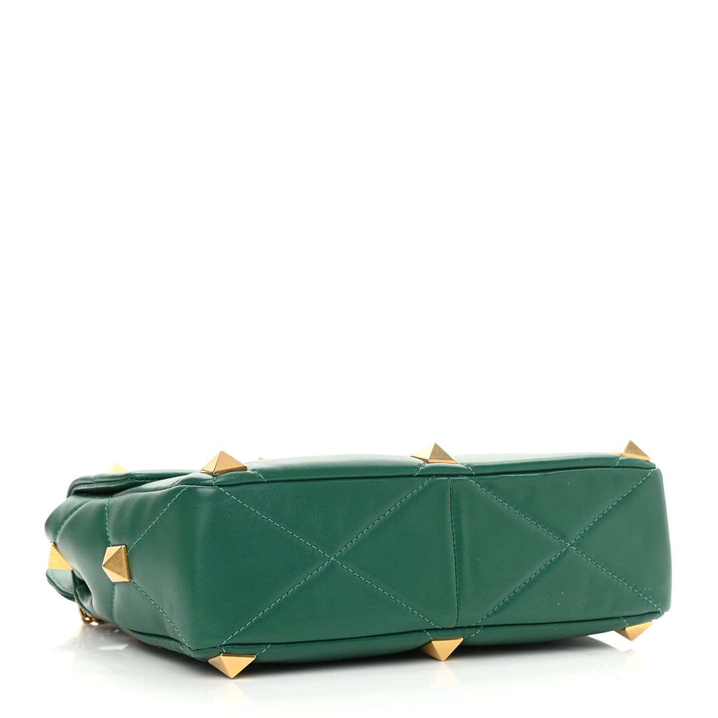 Nappa Large Roman Stud Shoulder Bag Jungle