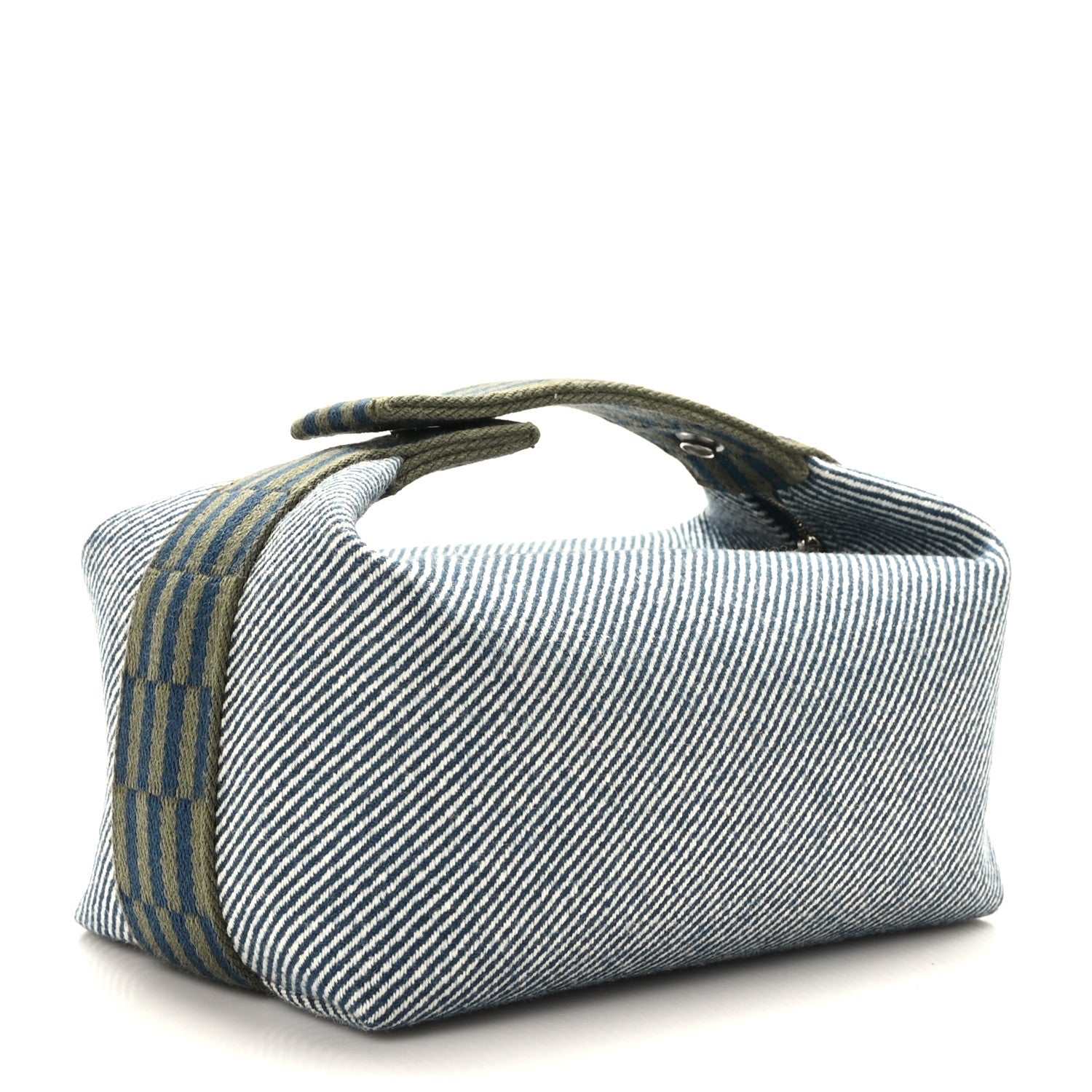 Hermes Wool Small Bride-A-Brac H Natte Pouch Bleu Abysse 3 of 10