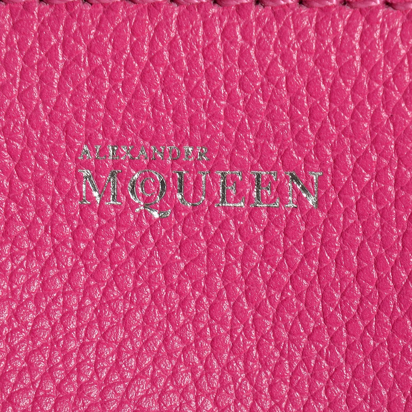 Pebbled Calfskin Mini Padlock Tote Bouganville
