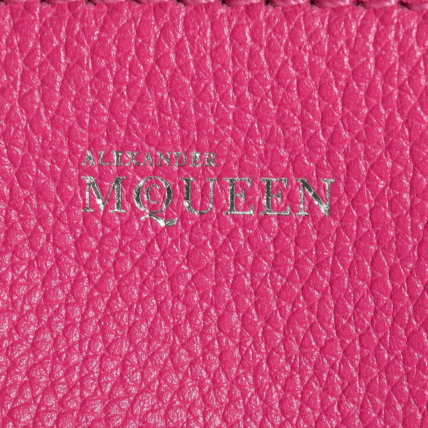Alexander McQueen Pebbled Calfskin Mini Padlock Tote Bouganville 6 of 9