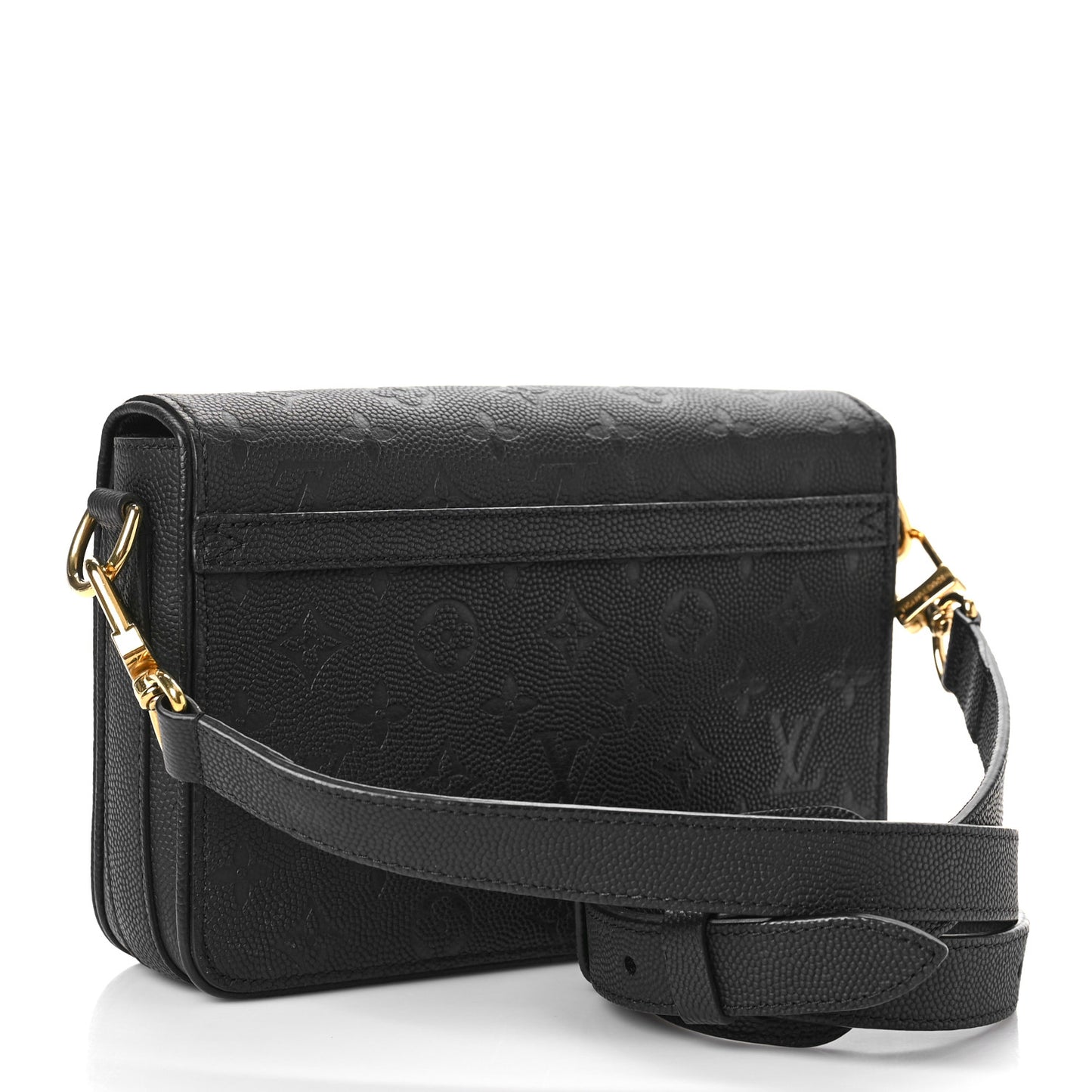 x NBA Grained Calfskin Monogram Studio Messenger Black