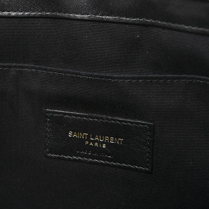 Saint Laurent Calfskin Matelasse Monogram Cassandre Tablet Pouch Black 12 of 12