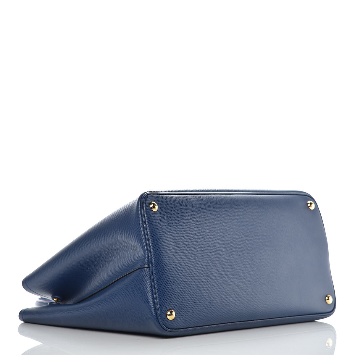 Saffiano Cuir Large Double Bag Bleuette