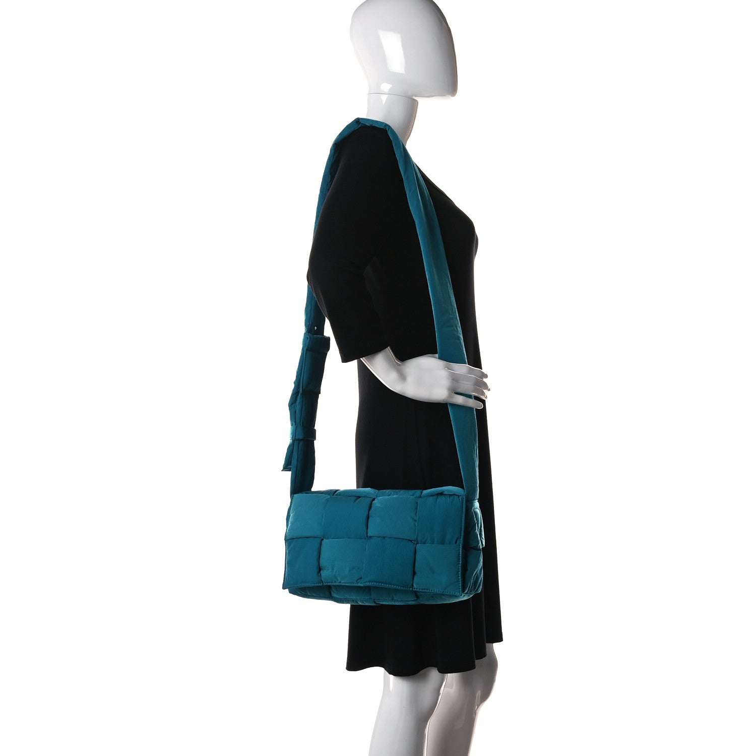 Bottega Veneta Nylon Intrecciato Padded Tech Cassette Bag Blaster 2 of 12
