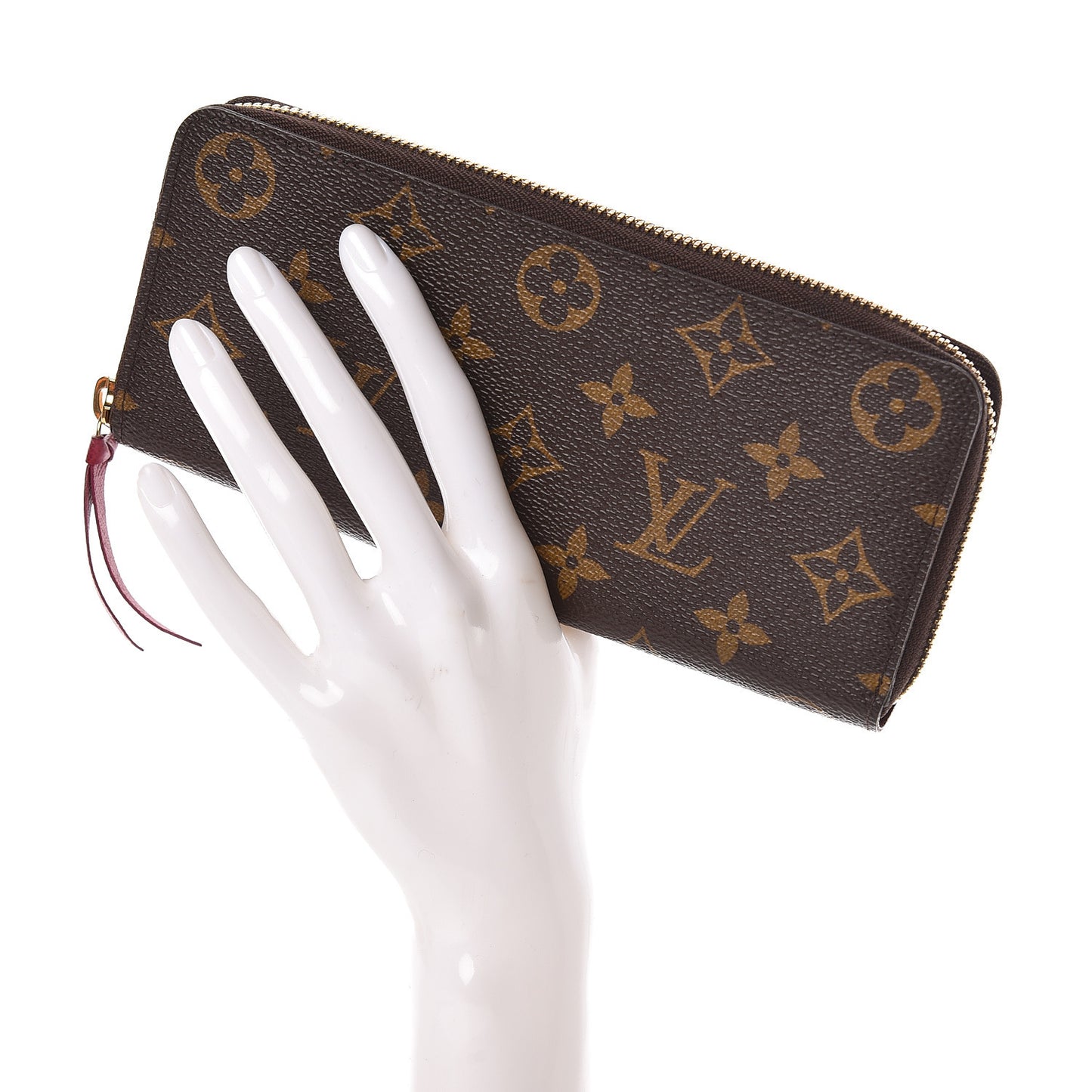 Monogram Clemence Wallet Fuchsia
