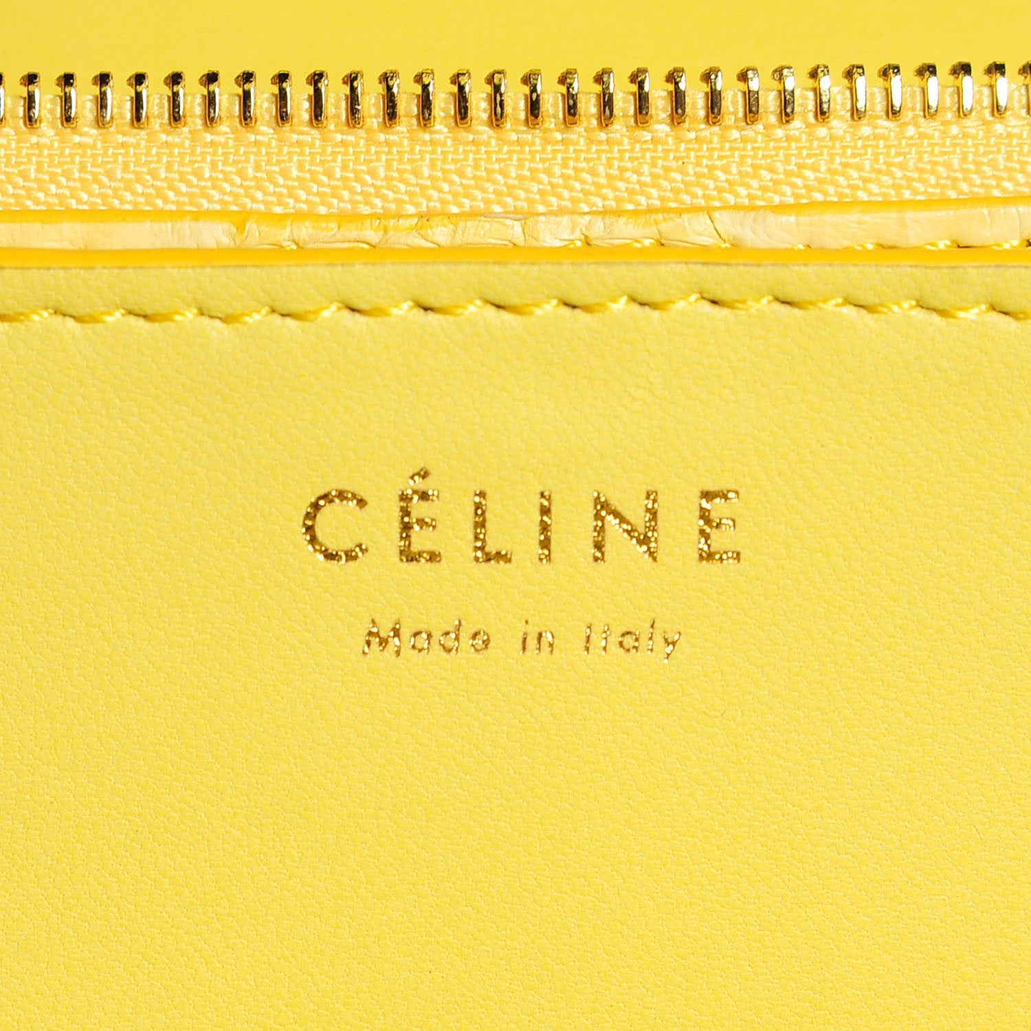 Celine Python Medium Classic Box Yellow 6 of 7