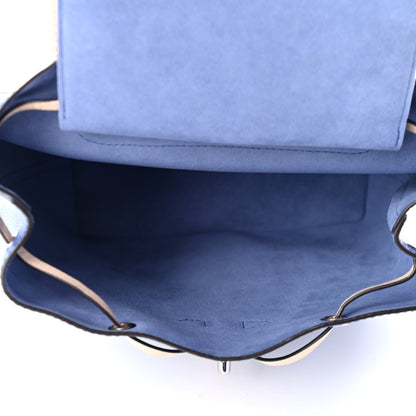 Louis Vuitton Calfskin Lockme Backpack Denim 4 of 4