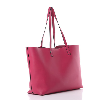 Saint Laurent Calfskin Large Shopping Tote Fuchsia 3 of 16