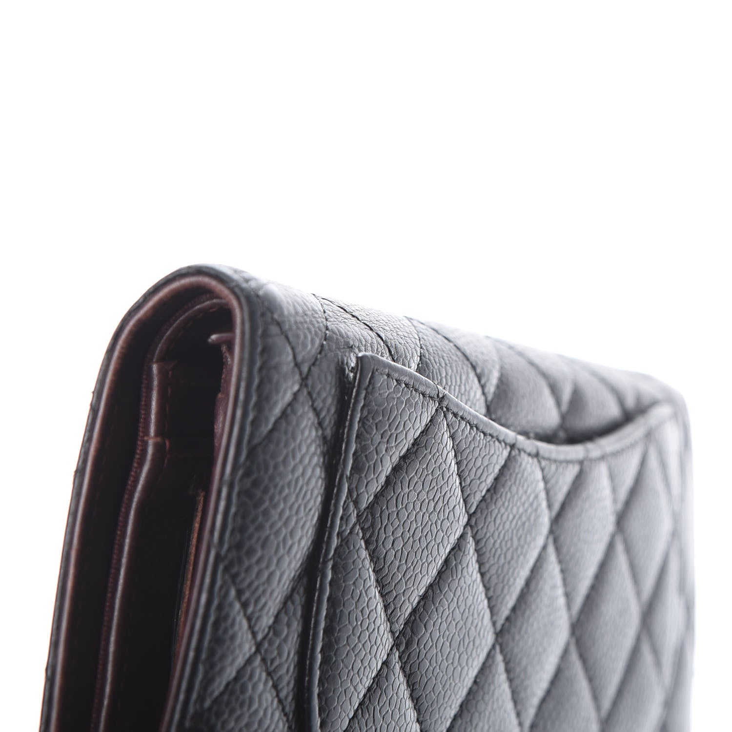 Chanel Caviar Quilted Yen Wallet Black 18 of 18