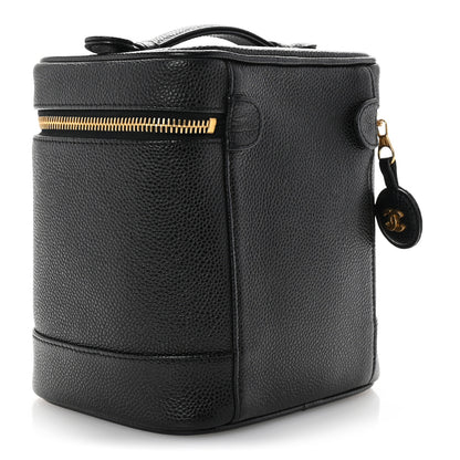 Chanel Caviar Vanity Cosmetic Case Black 3 of 8