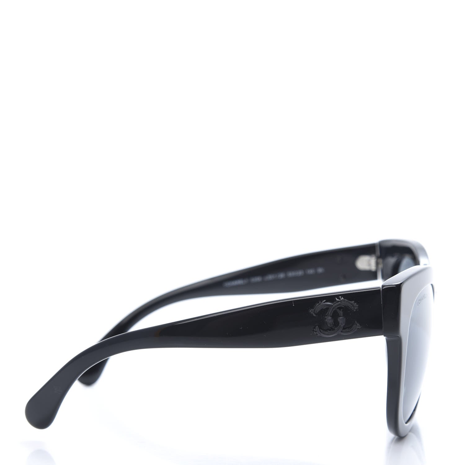 Chanel Acetate Butterfly Signature CC Sunglasses 5358 Black 3 of 7