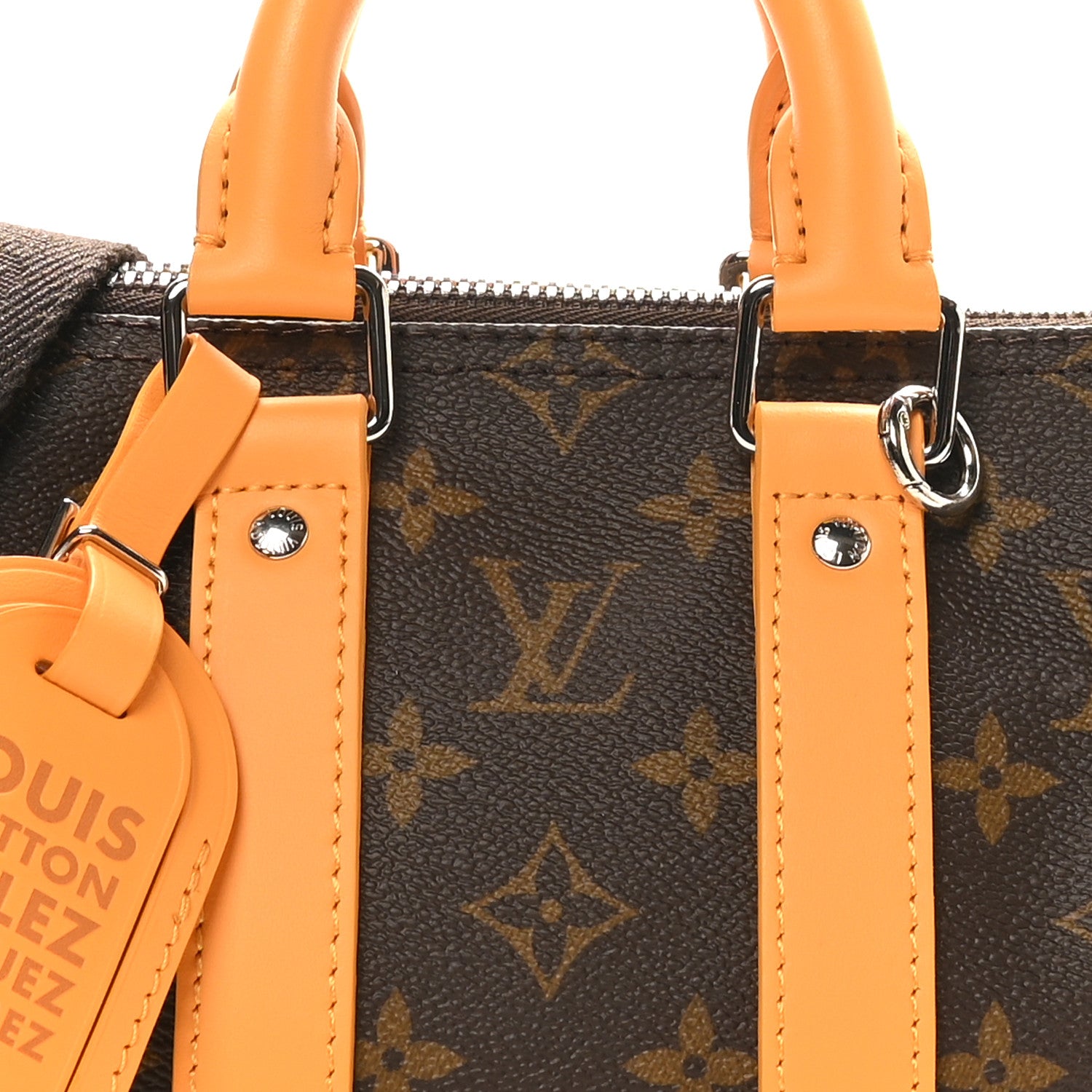 Louis Vuitton Monogram Macassar LV Colormania Keepall Bandouliere 25 Safran Yellow 7 of 9