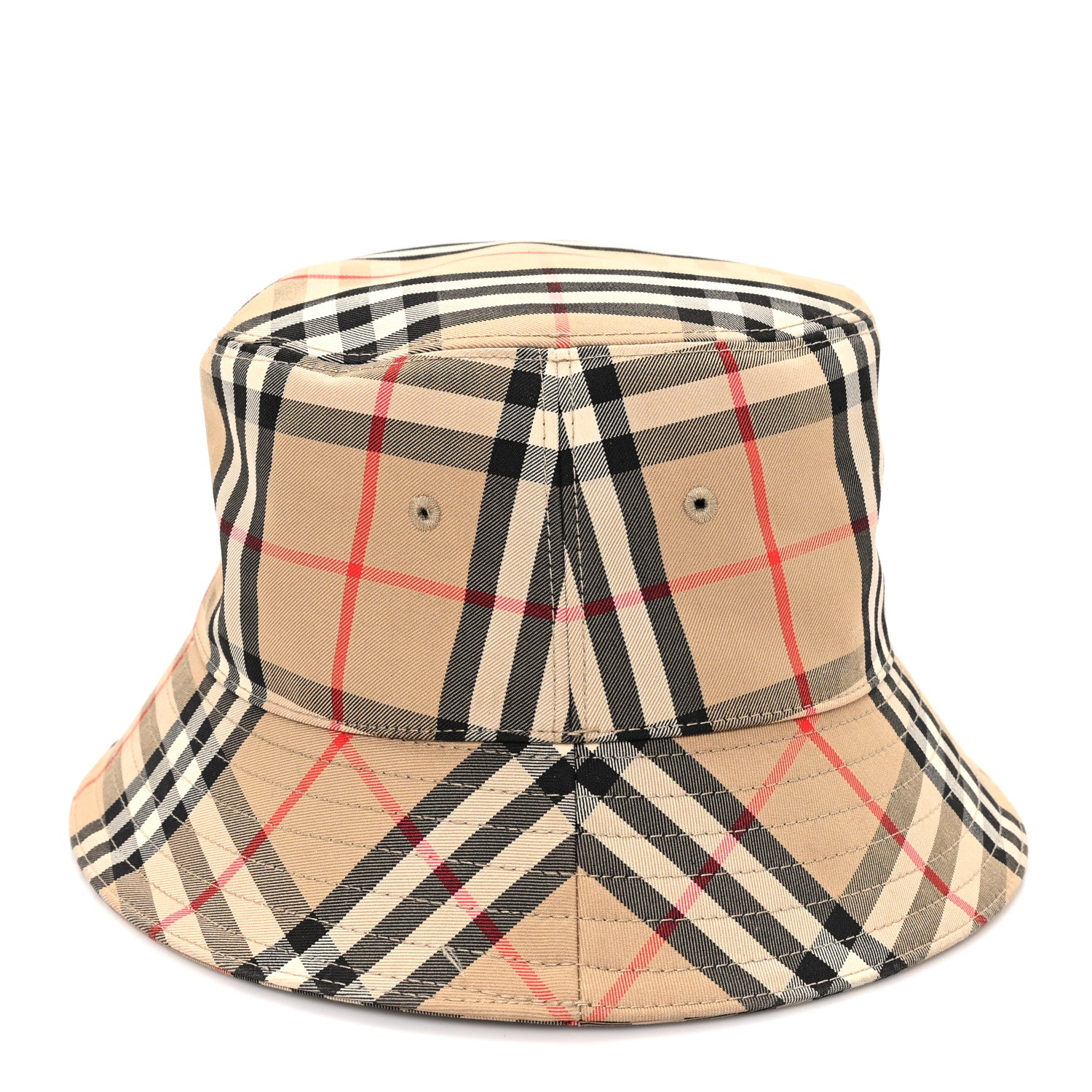 Burberry Technical Cotton Vintage Check Bucket Hat M Archive Beige 6 of 8