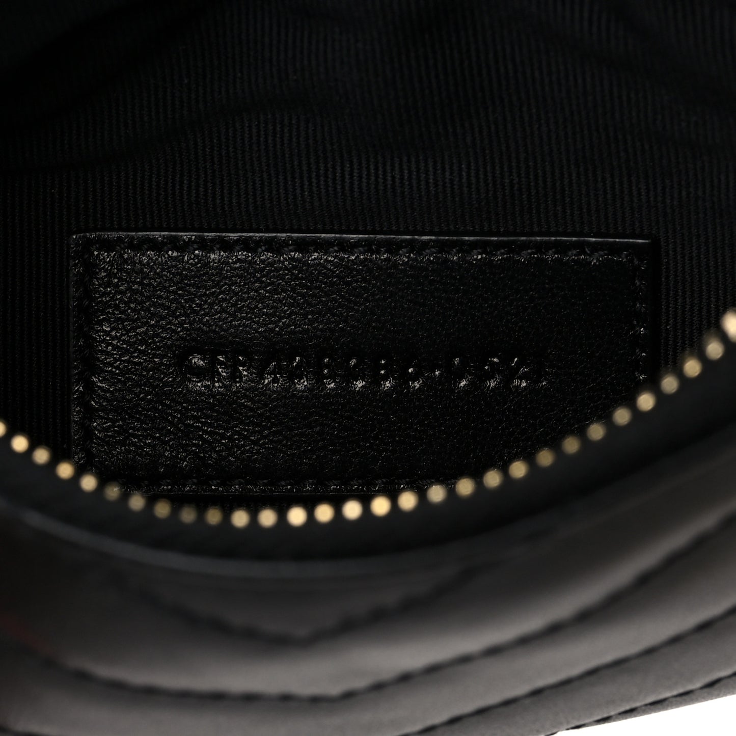 Calfskin Matelasse Monogram Key Pouch Black