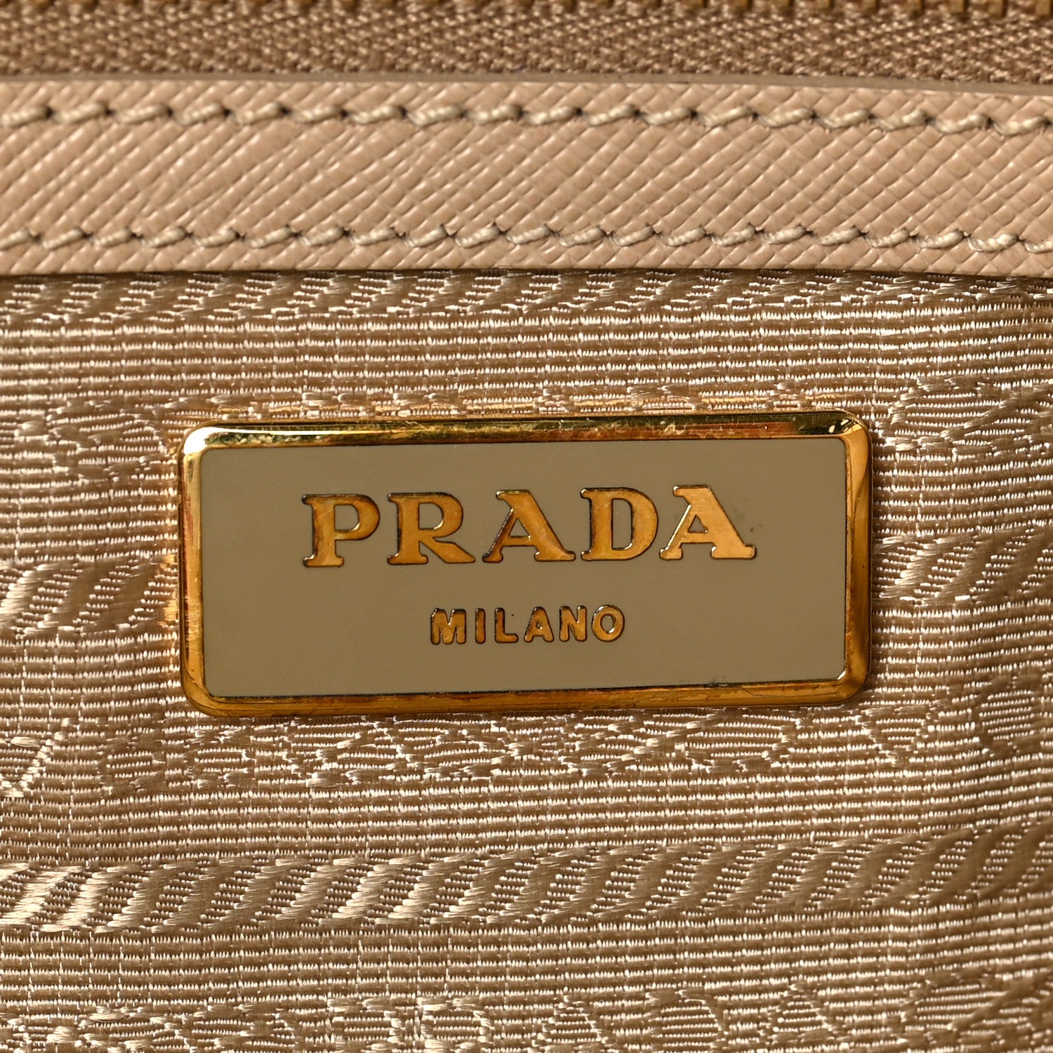 Prada Saffiano Lux Large Tote Sabbia 6 of 8