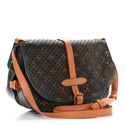 Louis Vuitton Monogram SC Flore Saumur Teal 3 of 12