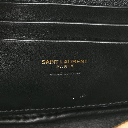 Saint Laurent Grain De Poudre Matelasse Monogram Mini Lou Camera Bag Dark Beige 6 of 10