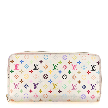 Louis Vuitton Monogram Multicolor Zippy Wallet White Litchi 1 of 13