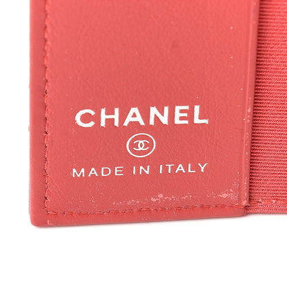 Chanel Patent Quilted Travel Wallet Rose Fonce 8 of 22