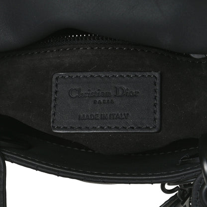 Christian Dior Ultra Matte Calfskin Cannage Mini Lady Dior Black 8 of 10